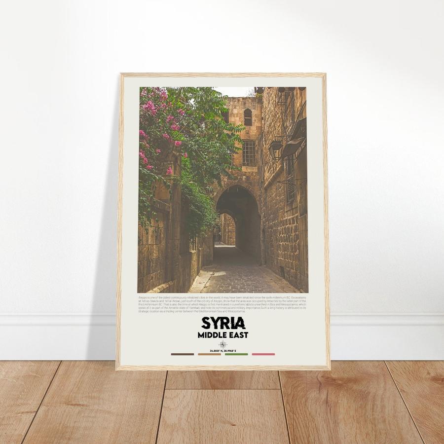 Aleppo Street Framed Poster